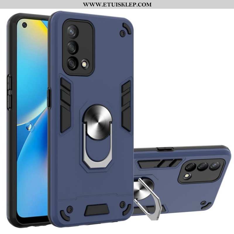 Futerały do Oppo A74 4G Odpinany Metaliczny Wspornik Pierścienia